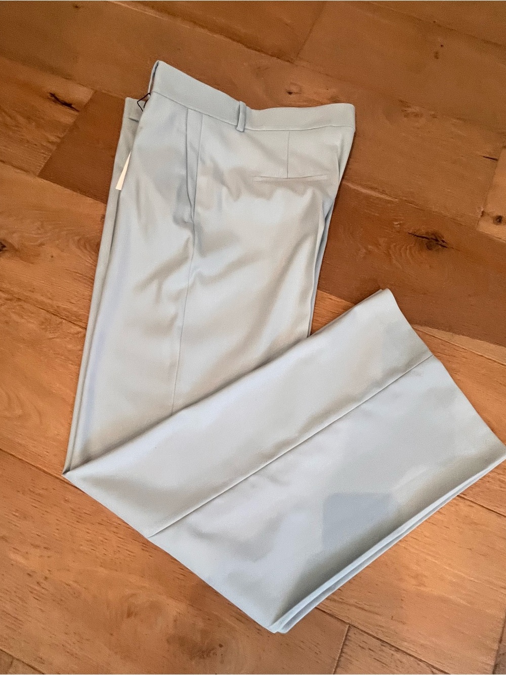 NWT Zara Wide Leg Classic Trousers in Pale Blue